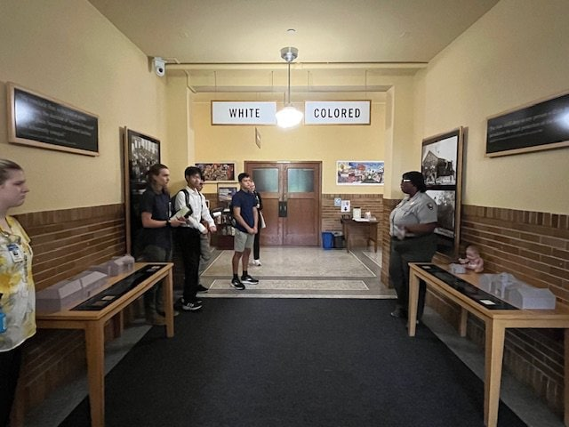 Students visit the Brown vs. Board of Education site