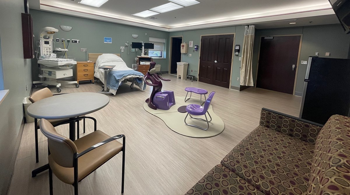 Low-intervention birthing suite at LMH Health