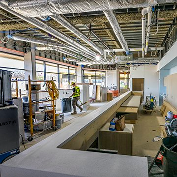 Interior of the Cancer Center renovation