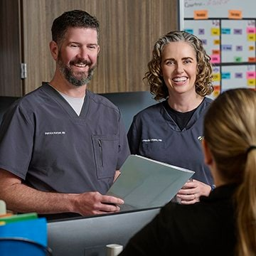 Dr. Patrick Harper and Dr. Amanda Colgan