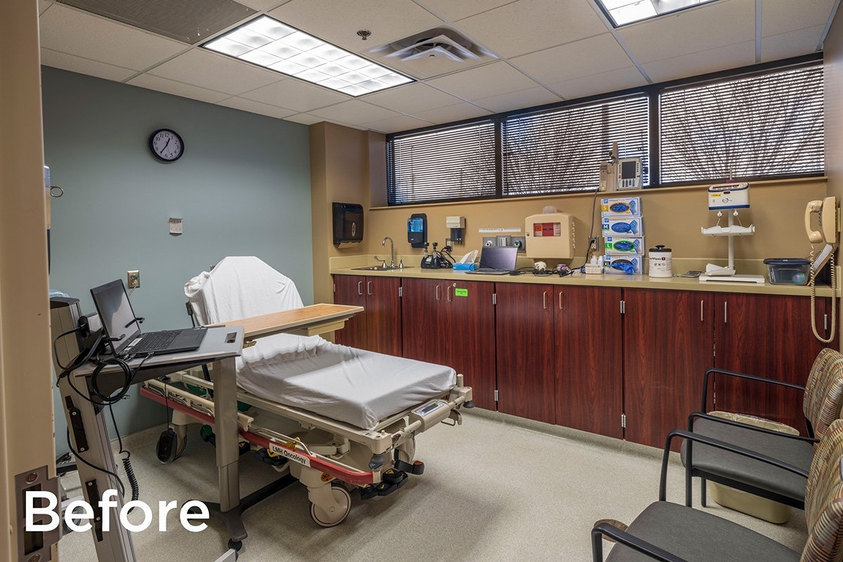 Cancer Center Exam Room Before Renovation